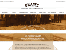 Tablet Screenshot of okanesfunerals.co.uk